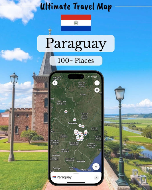 Paraguay Travel Map - Sight Maps