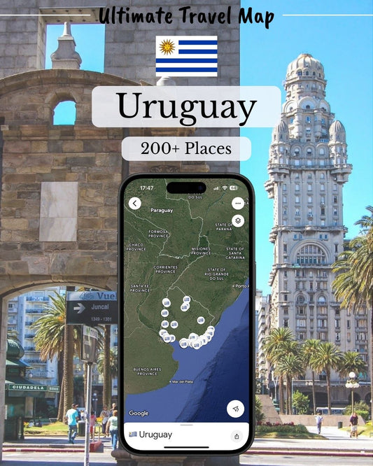 Uruguay Travel Map - Sight Maps