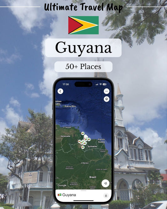 Guyana Travel Map - Sight Maps